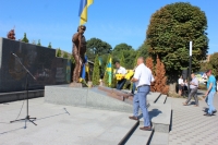 Відбувся міськрайонний мітінг-реквієм по вшануванню загиблих героїв України.