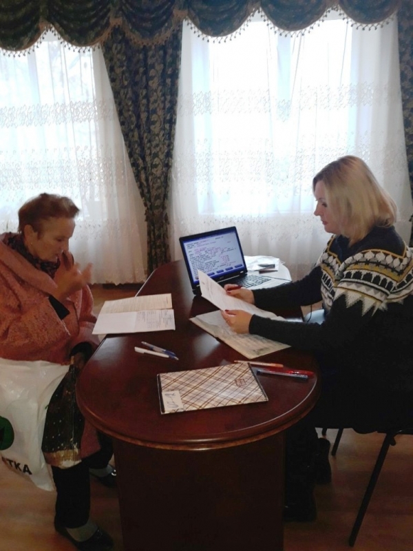 24 жовтня 2019 року головним спеціалістом управління соціального захисту населення здійснено прийом громадян на віддаленому робочому місці в селищі Борова.