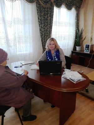 07.11.19 головним спеціалістом відділу прийому громадян управління соціального захисту населення здійснено прийом громадян на віддаленому робочому місці.