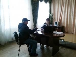 14 листопада г. спеціалістом відділу прийому громадян управління соц.захисту населення здійснено прийом громадян на віддаленому робочому місці